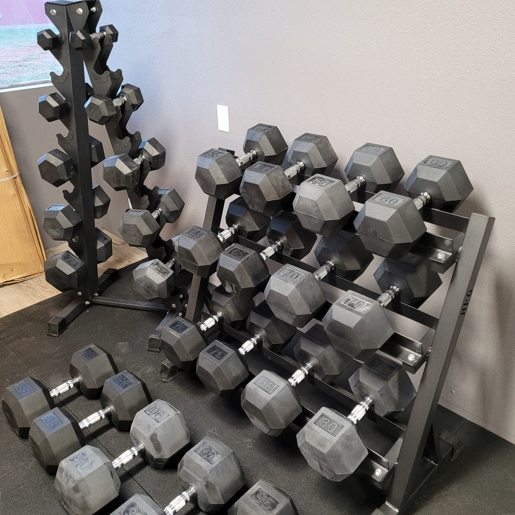 HFG HEX DUMBBELL SET 55 LBS TO 100 LBS ON SALE!!