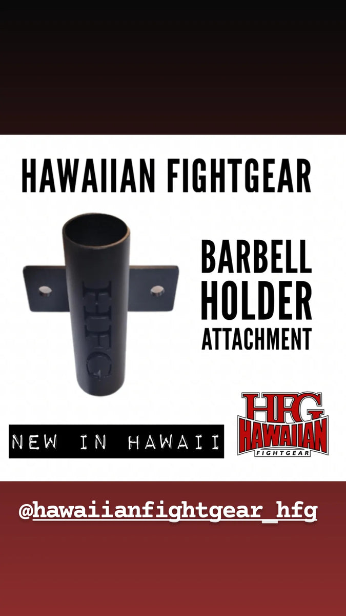 Barbell best sale holder attachment