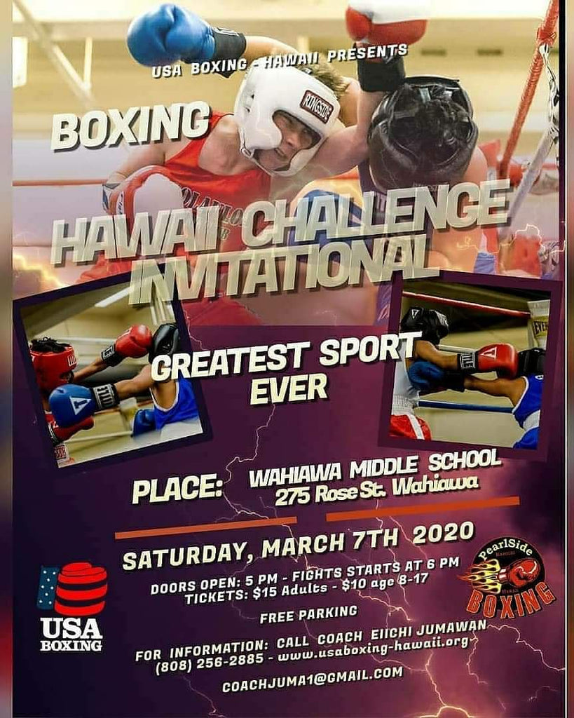 Hawaii Challenge Boxing Invitational Updated Fight Card Wahiawa Middle School March 7th, 2020 Hawaii Youth Boxing Set to square off.