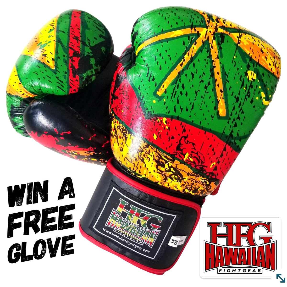 HFG " FREE GIVEAWAY" BOXING GLOVES Hawaiian Fightgear