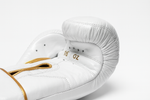 New! HFG 3.0 "Spar Pro" Training Boxing Gloves (White/Gold)