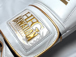 New! HFG 3.0 "Spar Pro" Training Boxing Gloves (White/Gold)