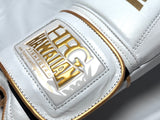 New! HFG 3.0 "Spar Pro" Training Boxing Gloves (White/Gold)
