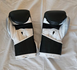 New! HFG 3.0 "Pro Gel" Super Bag Boxing Gloves (Black/White/Silver)