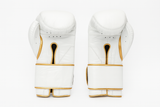 New! HFG 3.0 "Spar Pro" Training Boxing Gloves (White/Gold)