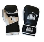 New! HFG 3.0 "Gel Pro" Training Boxing Gloves (Black/White/Silver)
