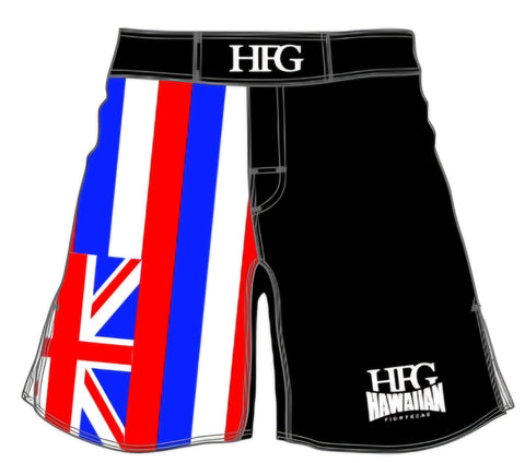 HFG 3.0 "Hawaiian Flag" Fightshorts Blk.