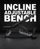 HFG "Elite" 3.0 Incline Adjustable Bench- Blk.