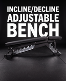 HFG 3.0 "Decline/ Incline" Incline Adjustable Bench- Blk.