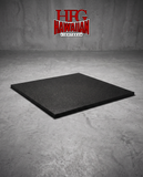 Rubber Floor Mats: 40" x 40" x 3/4"-Black
