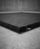 Rubber Floor Mats: 40" x 40" x 3/4"-Black
