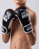 Hawn Black & White Kids Boxing Gloves