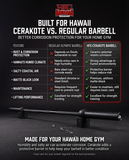 HFG Mens Cerakote 3.0 Olympic Barbell-45 lbs.