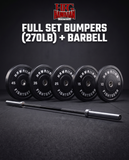 HFG "3.0 Bumper Plates/Barbell Combo Set