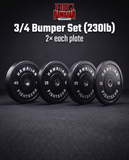 NEW! HFG "3.0 Embossed"  Bumper Plates Sets FULL - 3/4 - Half