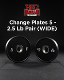 HFG 3.0 Change Bumper Plates-5 - 2.5 lbs-Black WIDE