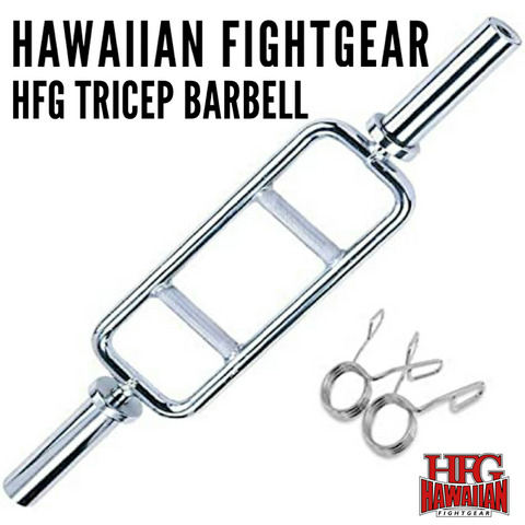 HFG High Quality Tricep Barbell-Chrome