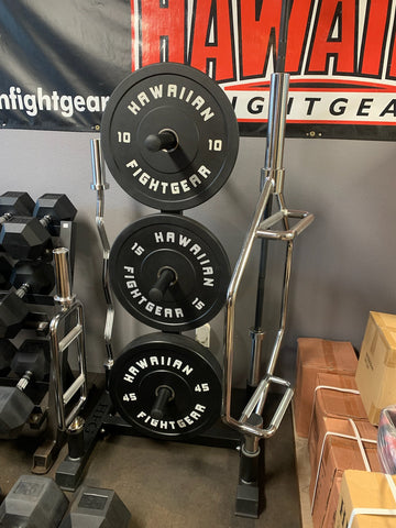 Plate Tree & Barbell Stand Storage