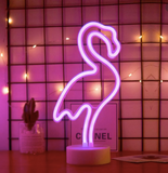 Flamingo LED Neon Light Lamp